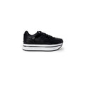 Guess Sneakers Donna Nere In Poliestere 100 Punta Tonda Primavera Estate