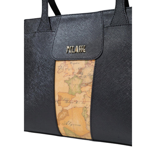 Alviero Martini Prima Classe Borsa Donna Nero Stampa 39x25x13