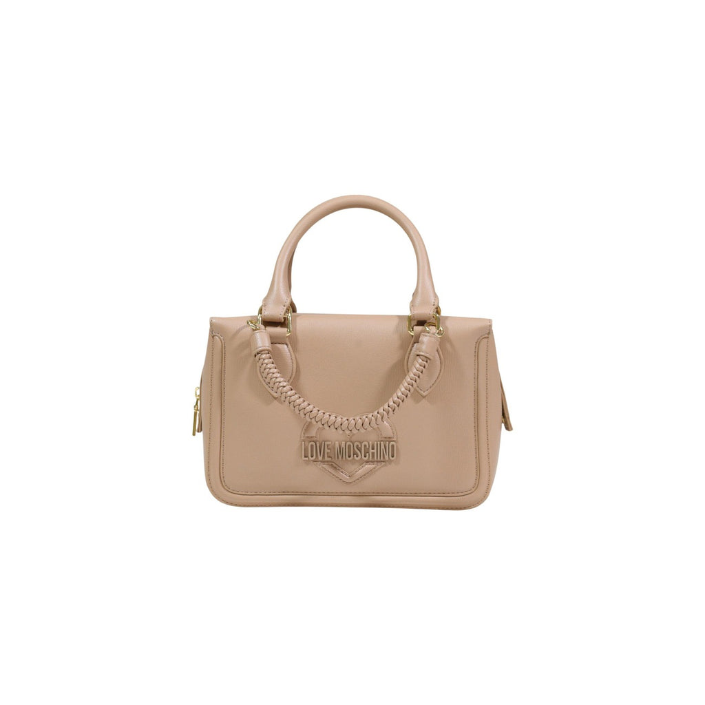 Love Moschino Borsa Donna Beige In Poliuretano 16 X 25 X 10 Cm
