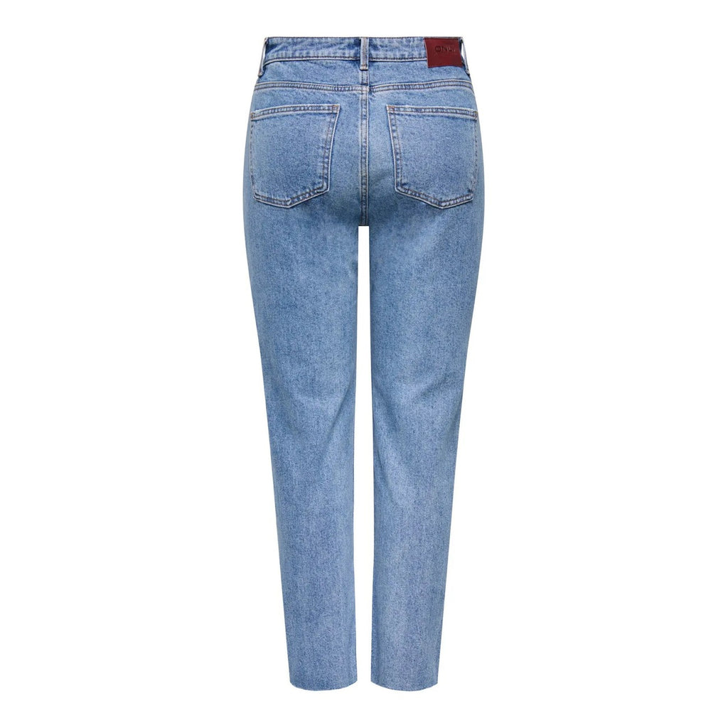 Only Jeans Donna Blu Elasticizzato Cotone Vita Regular Primavera Estate