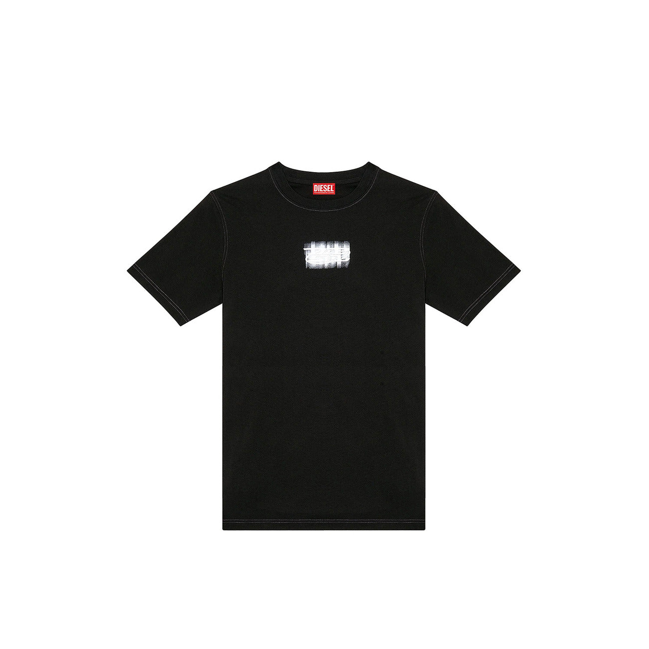 Diesel T Shirt Uomo Nero Stampa Cotone 100 Girocollo Maniche Corte