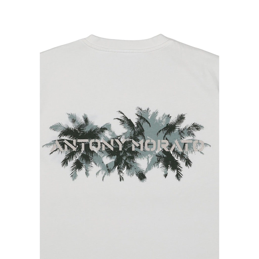 Antony Morato T Shirt Uomo Bianco Stampa Cotone Manica Corta