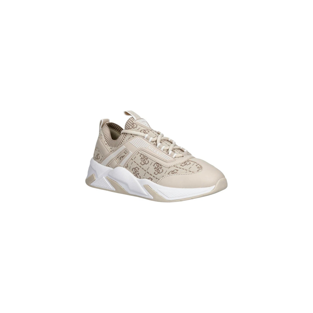 Guess Sneakers Donna Beige Nylon Con Lacci Primavera Estate