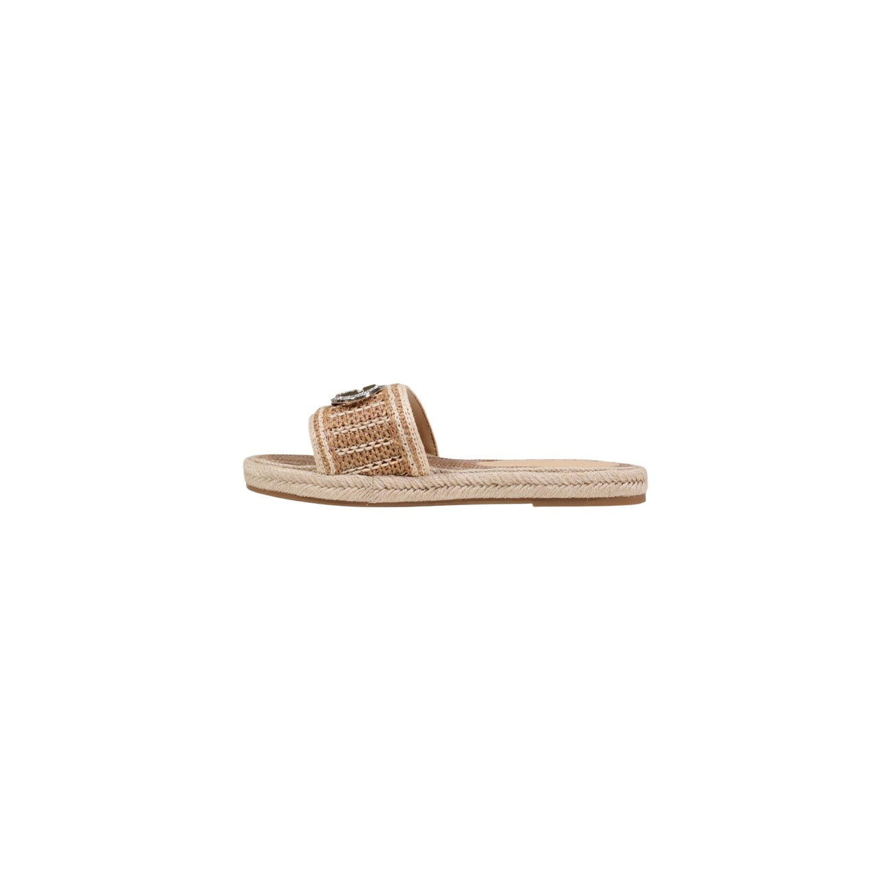Guess Ciabatte Donna Beige Primavera Estate In Poliuretano