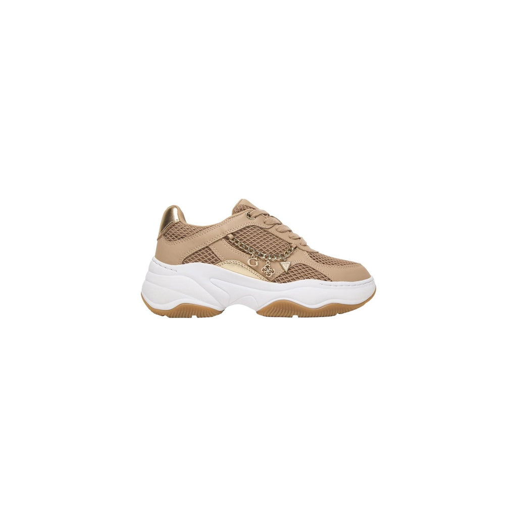 Guess Sneakers Donna Beige Con Fibbia Sportive Primavera Estate