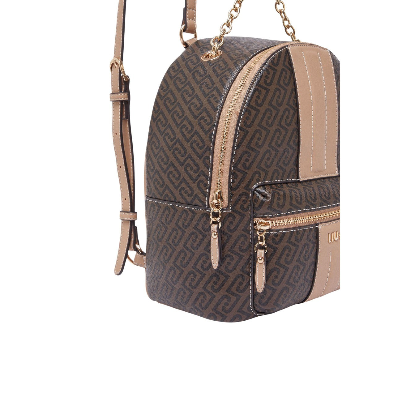 Liu Jo Zainetto Donna Marrone Stampa 26x28x18 Con Cerniera