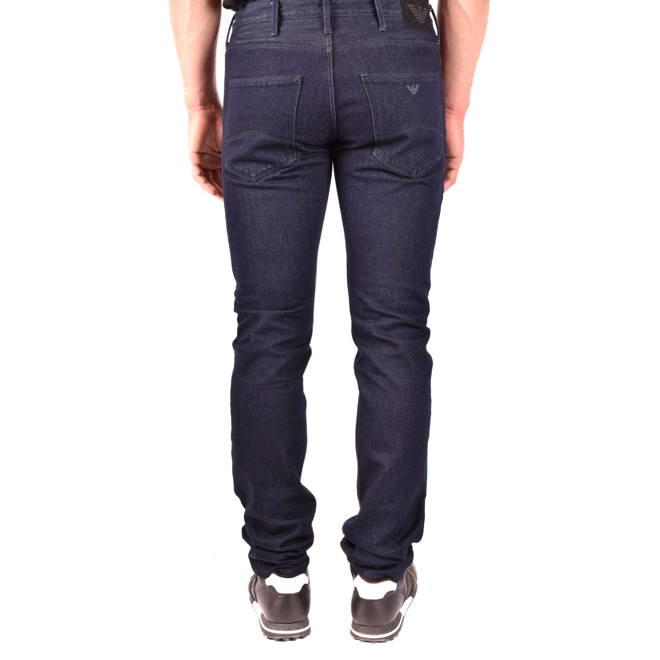 Emporio Armani Jeans Uomo Blu Cotone Puro Autunno Inverno