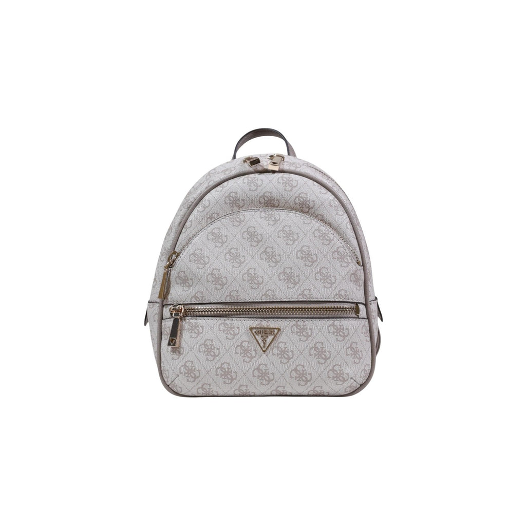 Guess Borsa Donna Zainetto Grigio Stampa Con Cerniera 23x25x11