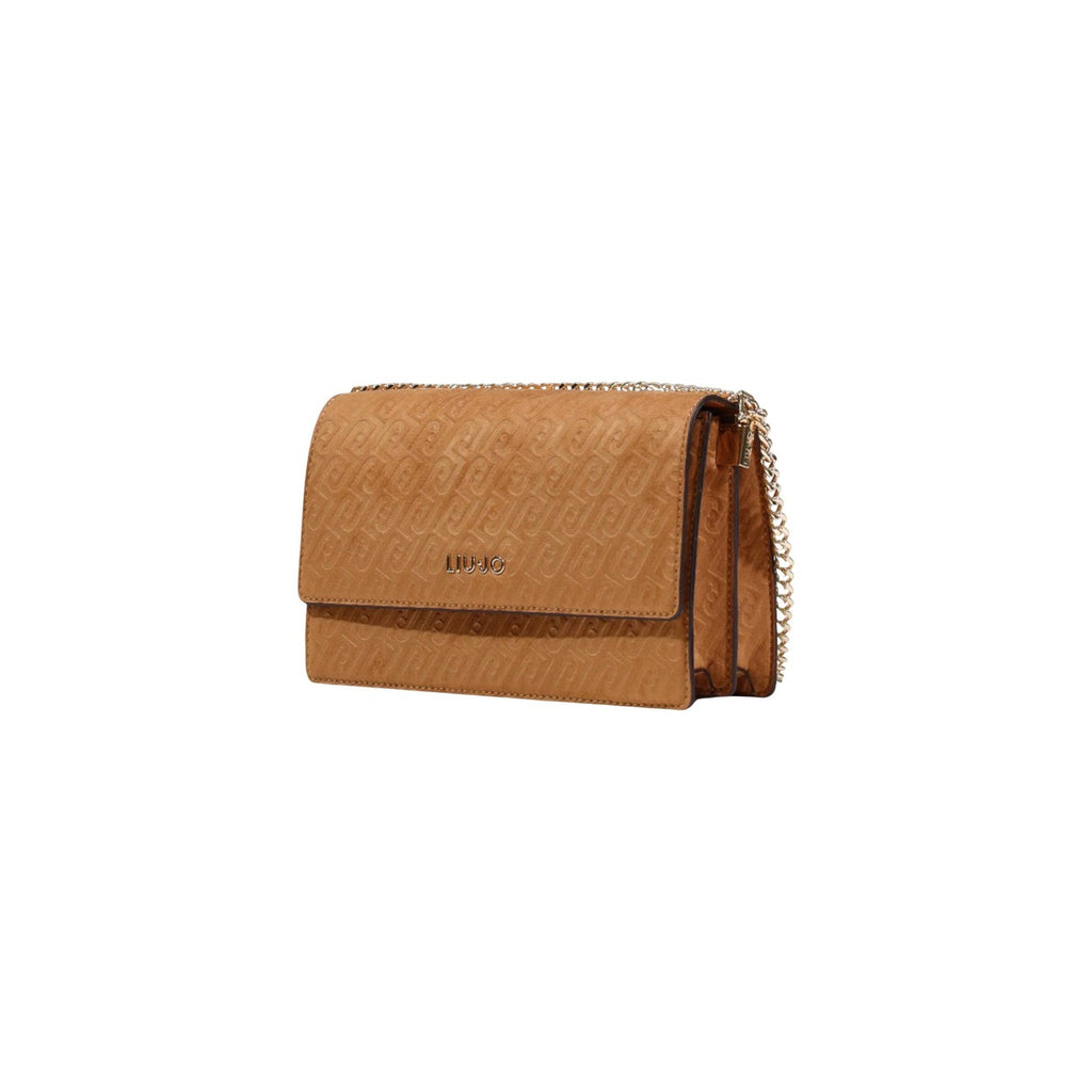 Liu Jo Borsa Donna Beige A Mano E Tracolla 23x16x9 Cm In Poliestere