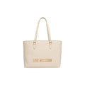 Love Moschino Borsa A Mano Donna Beige 38x28.5x13 In Poliuretano