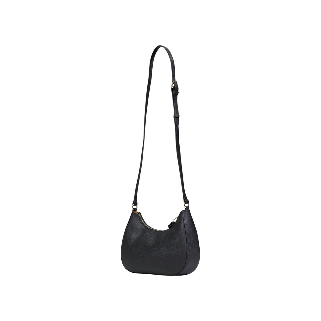 Alviero Martini Prima Classe Borsa Tracolla Donna Nero Stampa Con Zip Tasca Interna 24x17x6 Cm
