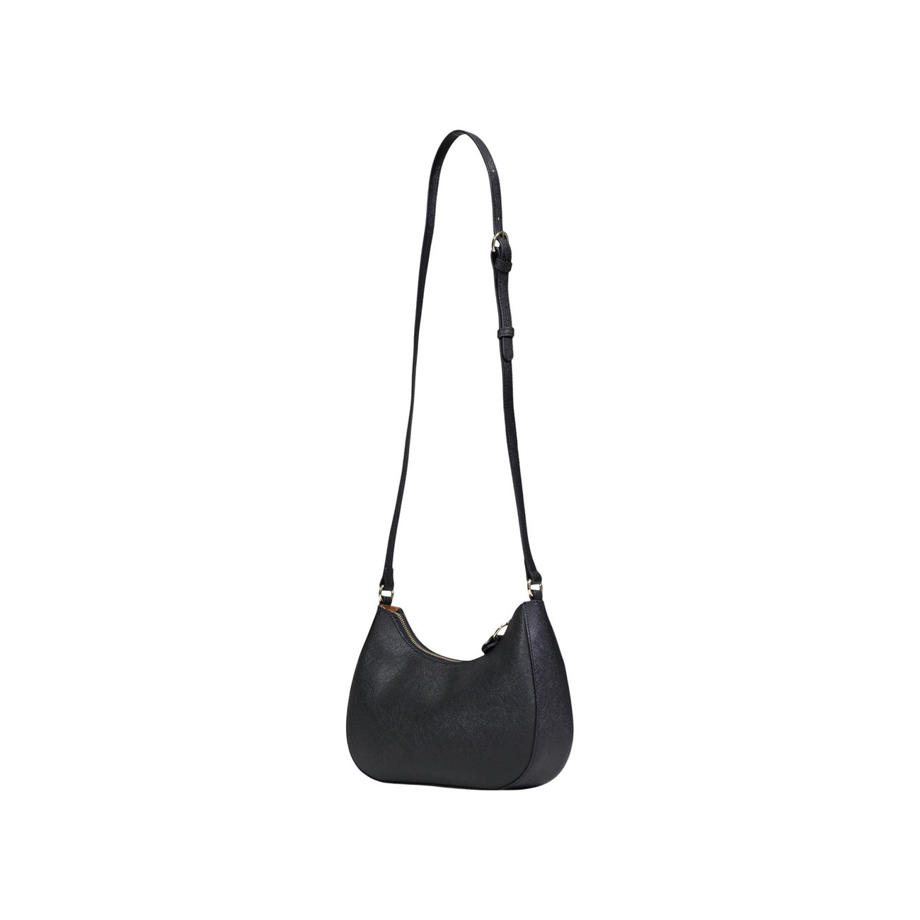 Alviero Martini Prima Classe Borsa Tracolla Donna Nero Stampa Con Zip Tasca Interna 24x17x6 Cm