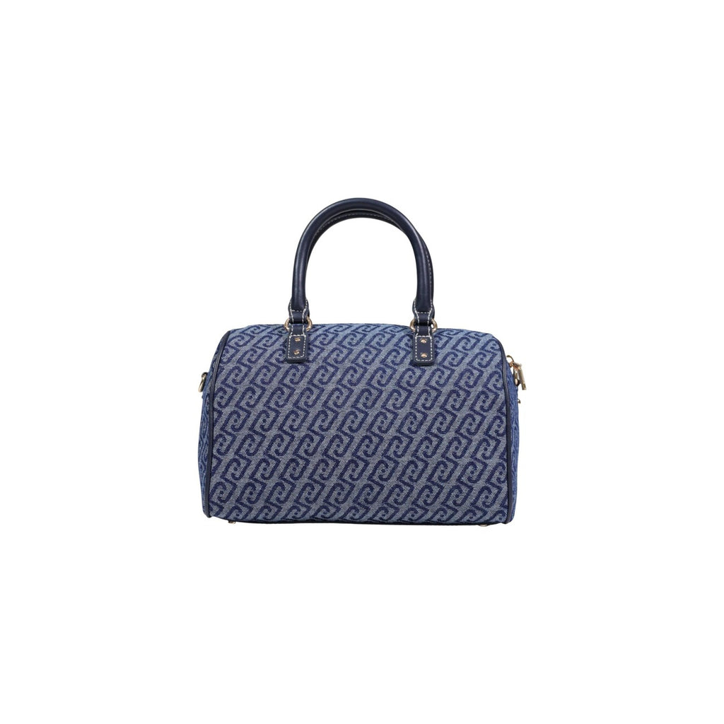 Liu Jo Borsa Donna Satchel Blu In Cotone 80 Percento Con Tracolla 33x17x15 Cm
