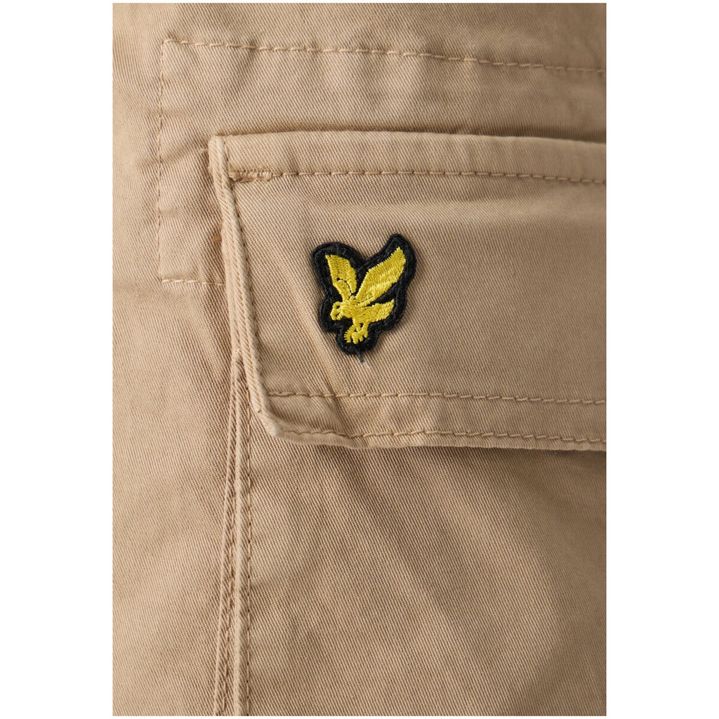 Lyle E Scott Pantaloni Uomo Beige Cotone Elasticizzato Autunno Inverno