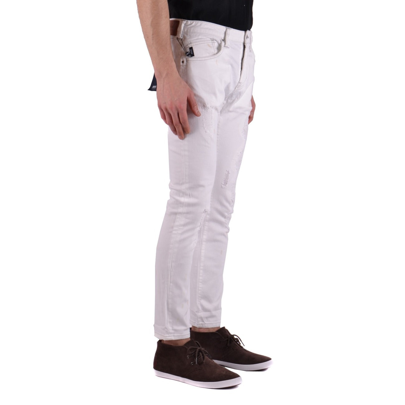Armani Jeans Uomo Pantaloni Jeans Bianchi Slim Elastici Cotone 98 Stretch