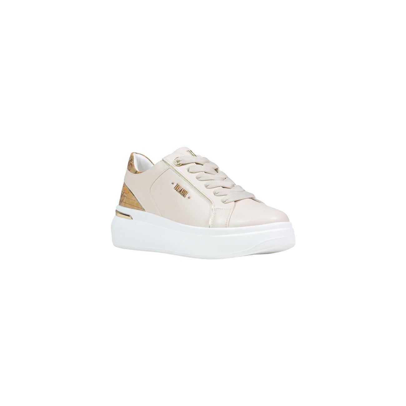 Alviero Martini Prima Classe Sneakers Donna Plateau Beige Poliuretano