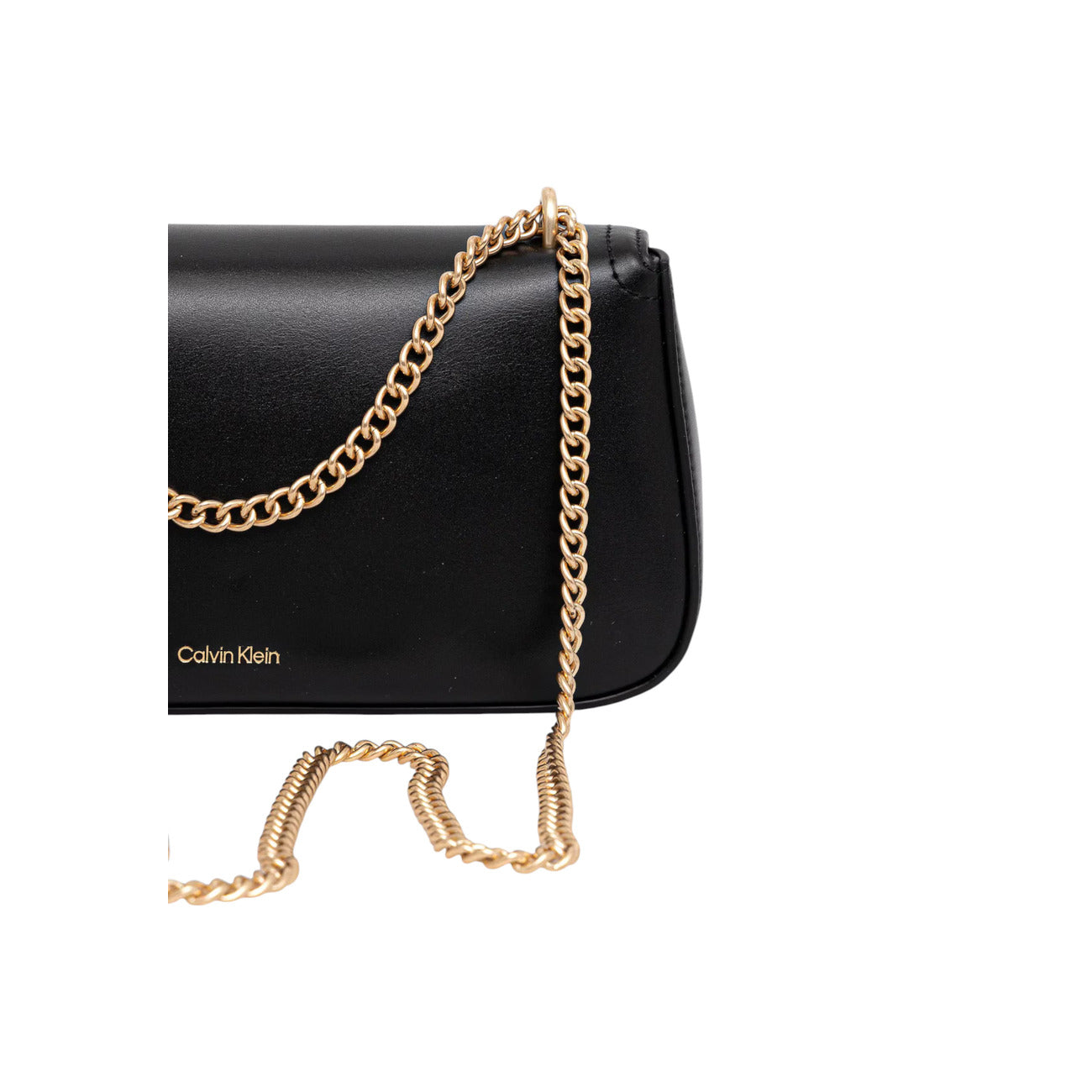 Calvin Klein Borsa Donna Nera Piccola Convertibile Con Catena Tracolla Chiusura Cerniera Tasche Interne Autunno Inverno