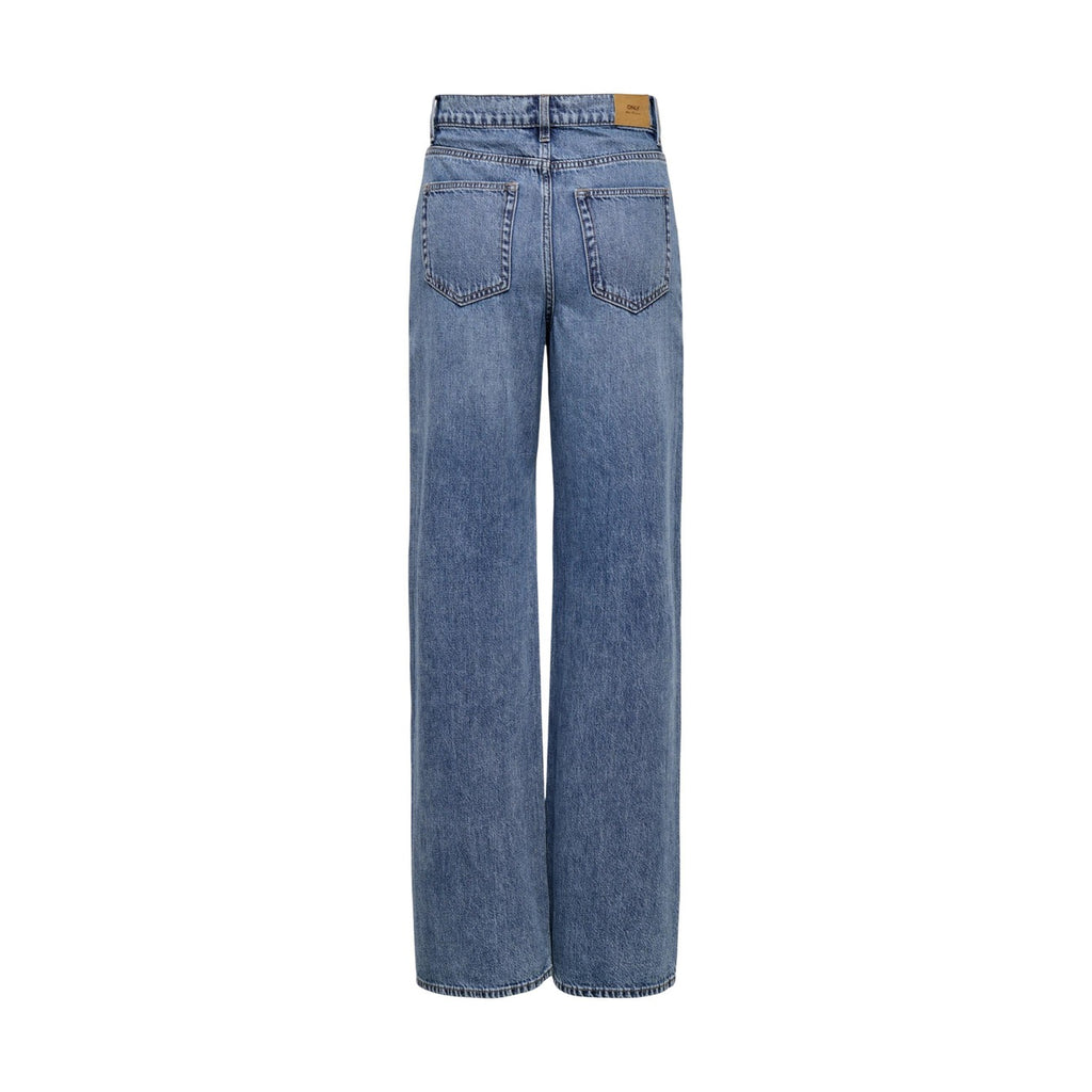 Only Jeans Donna Blu Regular Vita Alta Cotone Organico 75 Primavera Estate