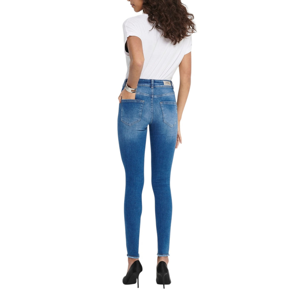 Only Jeans Donna Blu Primavera Estate Cotone Elastan Poliestere