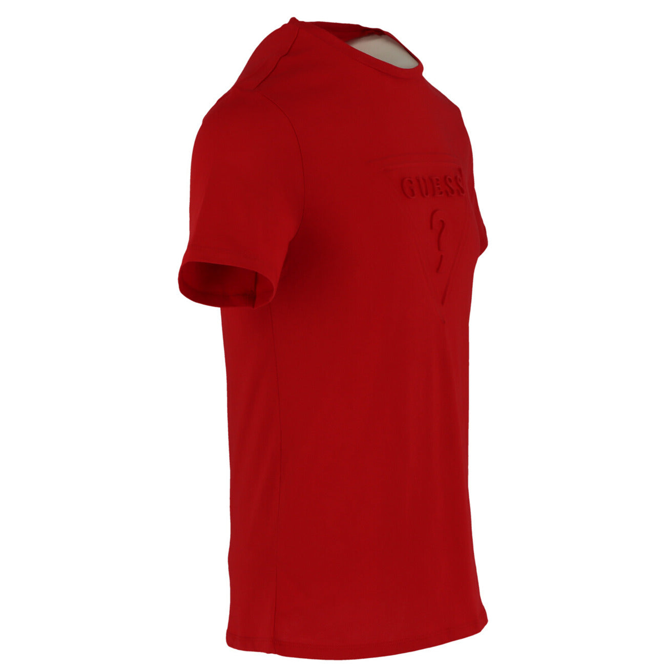 Guess T Shirt Uomo Cotone Rosso Maniche Corte Scollo Tondo Primavera Estate