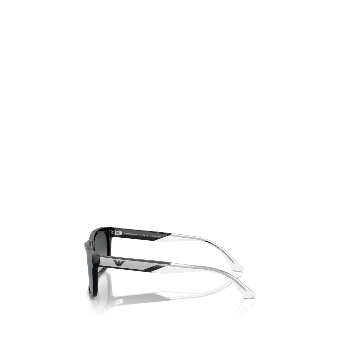 Emporio Armani Occhiali Da Sole Uomo Rettangolari Nero Acetato Polarizzati