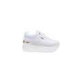 Guess Sneakers Donna Platform Bianco Con Plateau E Lacci Primavera Estate