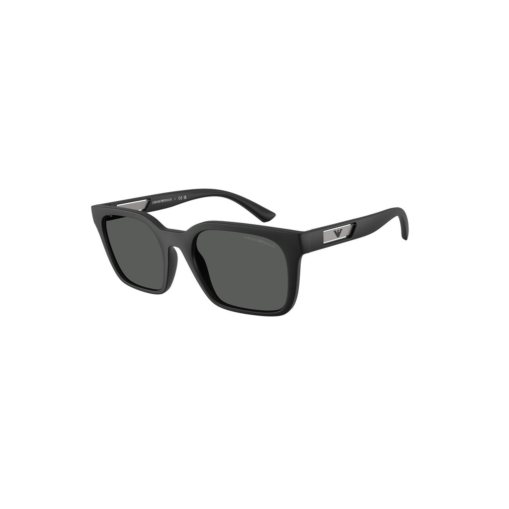 Emporio Armani Occhiali Da Sole Uomo Nero Acetato Quadrato 54 Mm