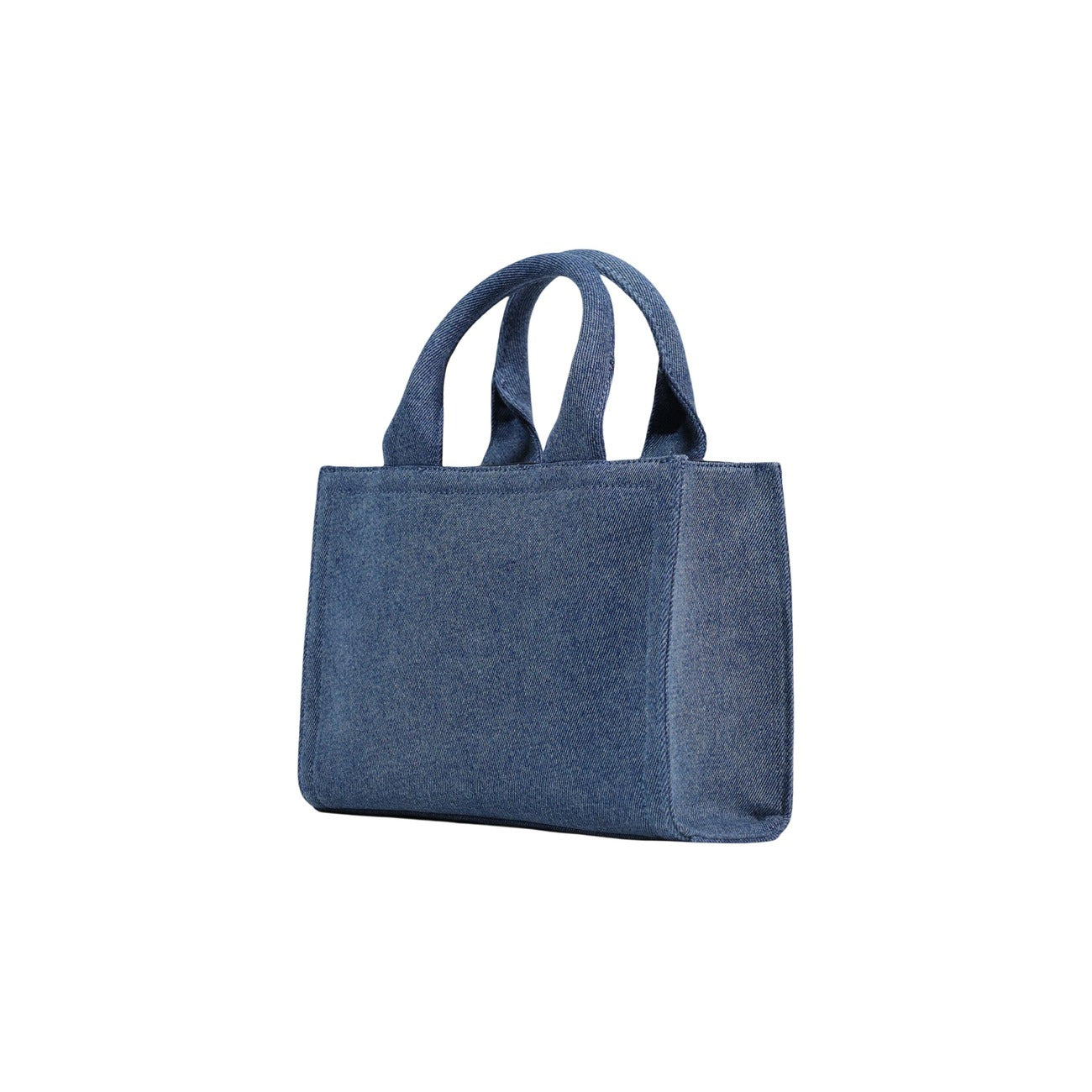 Love Moschino Borsa Donna Blu Stampa Con Zip Tasche Interne 17,5x25,5x9,5
