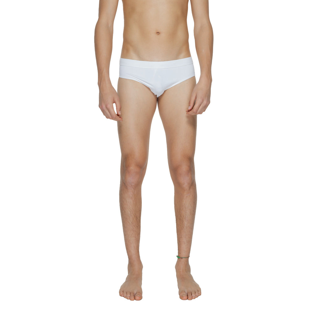 Calvin Klein Costume Da Bagno Uomo Bianco Elasticizzato Estivo