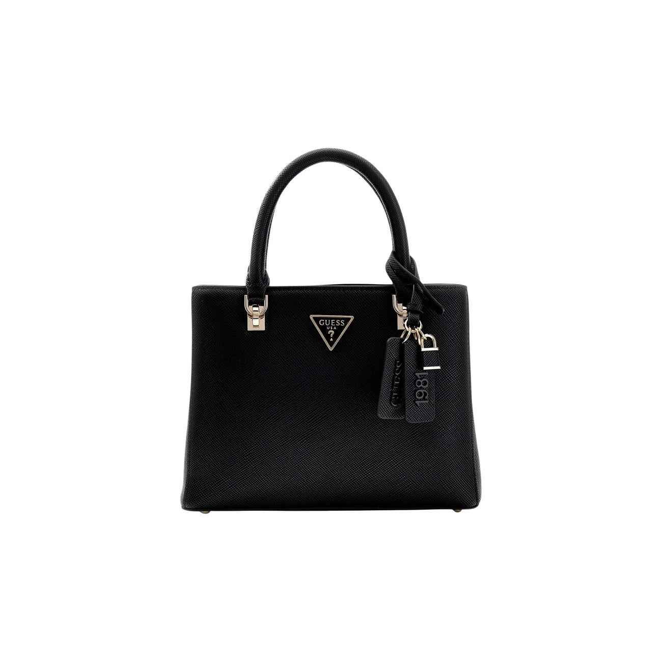 Guess Borsa Donna A Mano Con Tracolla Nero 25x19x12 Cm