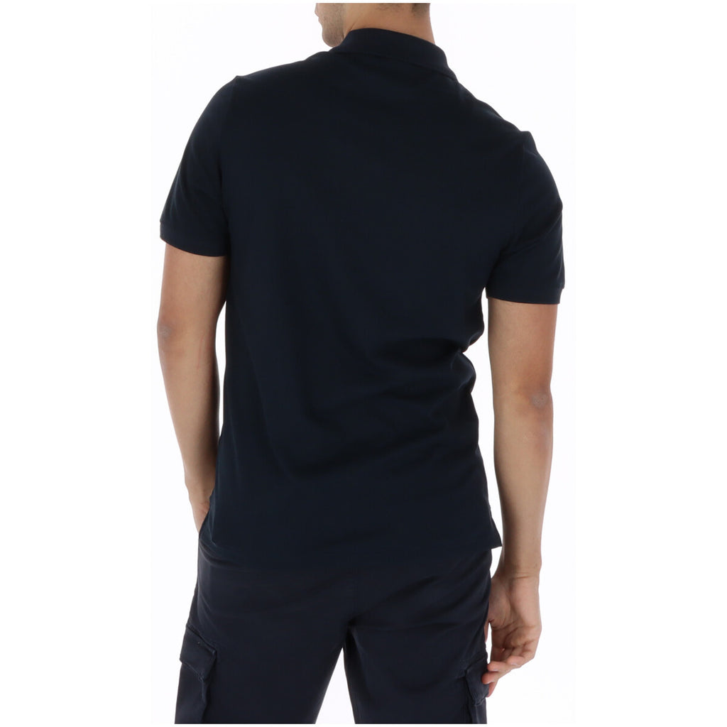 Lyle And Scott Polo Uomo Blu Maniche Corte Cotone Elastan Primavera Estate