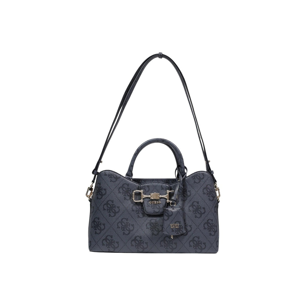 Guess Borsa Donna A Mano Con Tracolla Grigia Stampa 33x20.5x10.5
