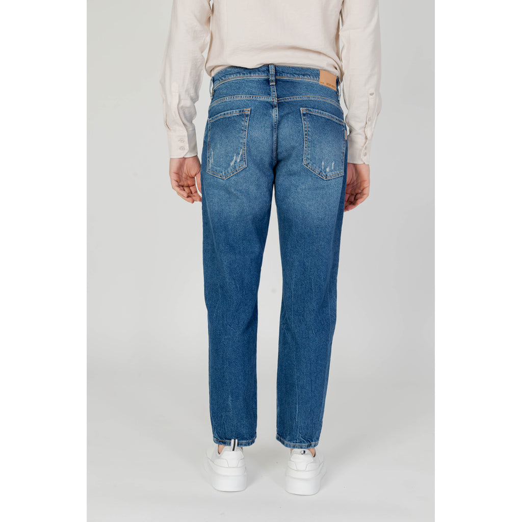 Antony Morato Jeans Uomo Blu Cotone 99 Chiusura Zip E Bottone Tasche