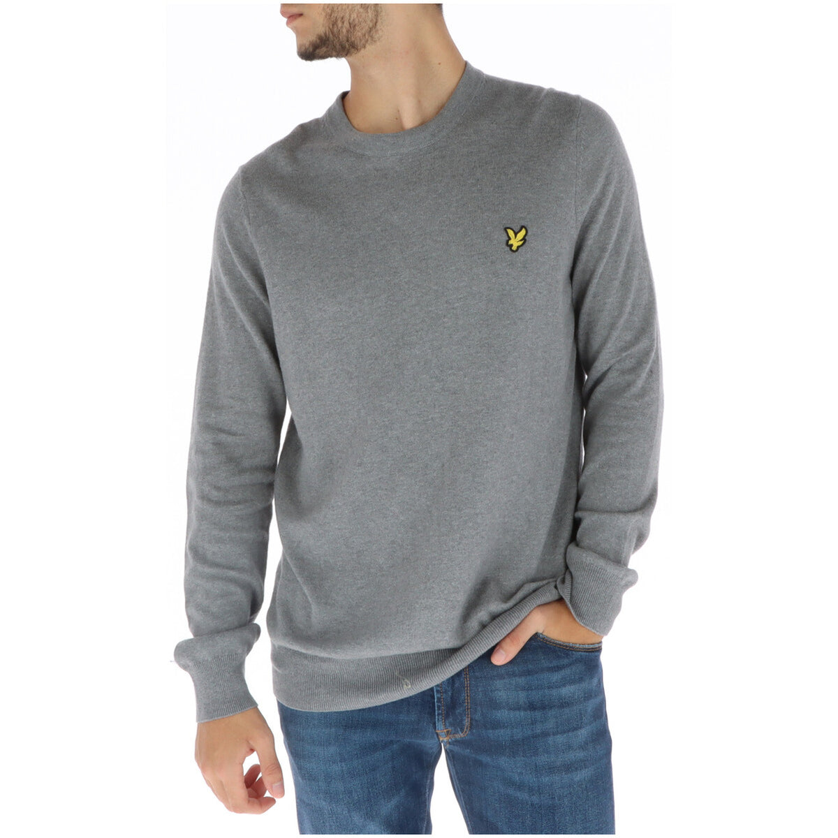 Abbigliamento Maglie Lyle & Scott Lyle And Scott Maglia Uomo Nero Girocollo Misto Lana Merino