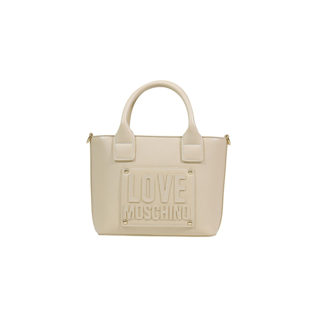 Love Moschino Borsa Donna A Mano Bianco 28x18x9 Poliuretano