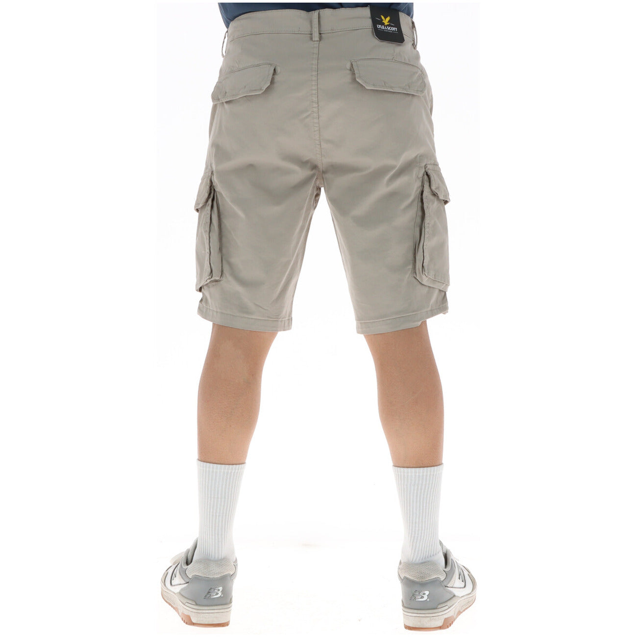 Lyle And Scott Bermuda Uomo Grigio Cotone Elasticizzato Primavera Estate