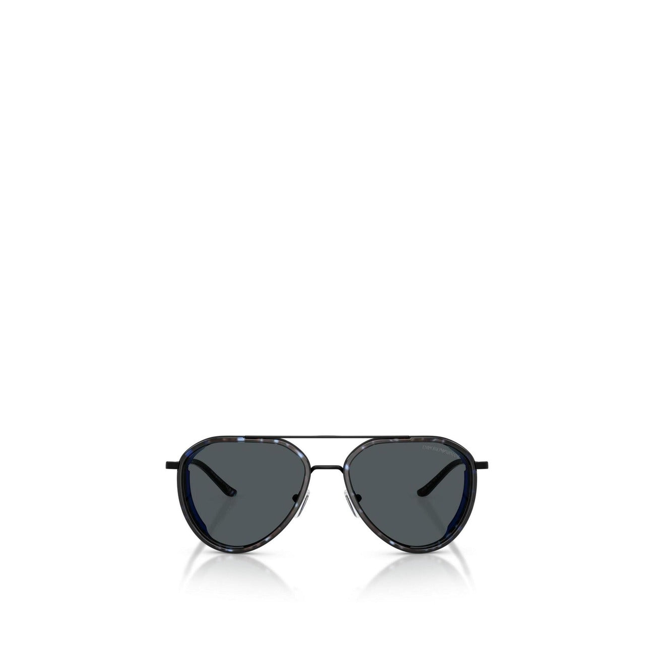 Emporio Armani Occhiali Da Sole Uomo Aviator In Metallo Neri UV
