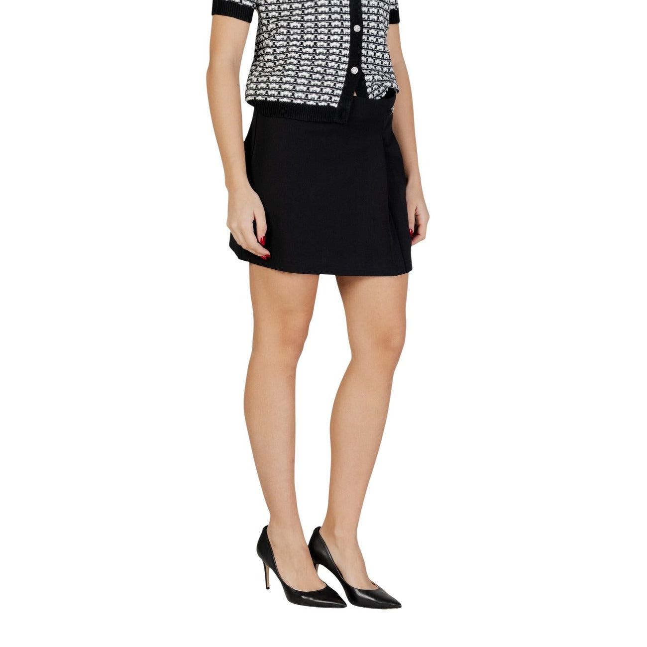 Only Gonna Midi Donna Nera Primavera Estate Con Cerniera