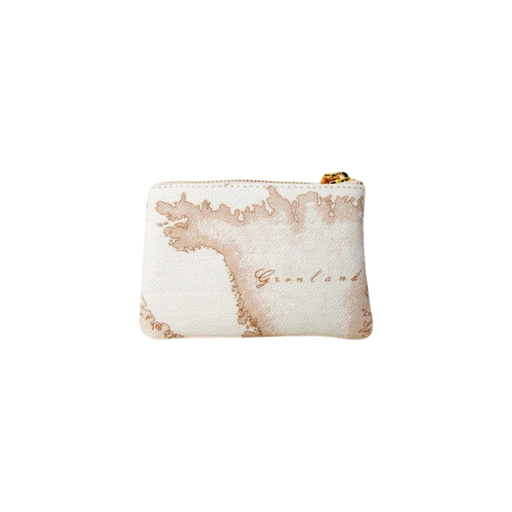Alviero Martini Prima Classe Borsa Donna A Mano Bianco Pelle Cotone Made In Italy Chiusura Con Cerniera C M001 6188