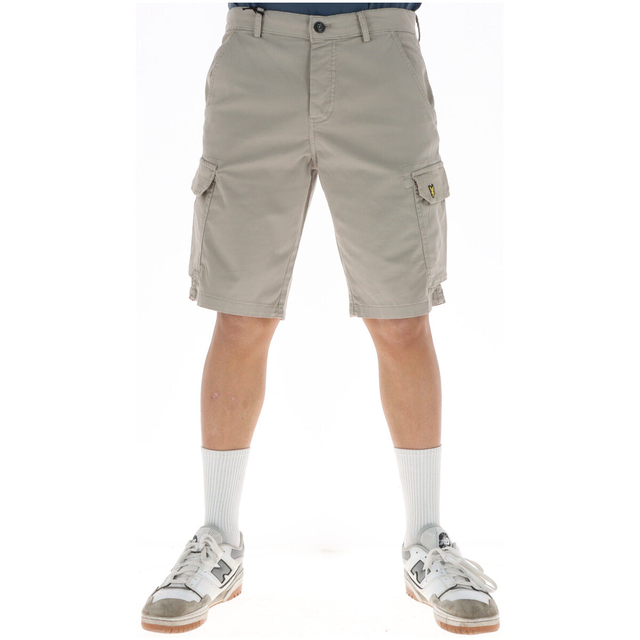 Lyle And Scott Bermuda Uomo Grigio Cotone Elasticizzato Primavera Estate
