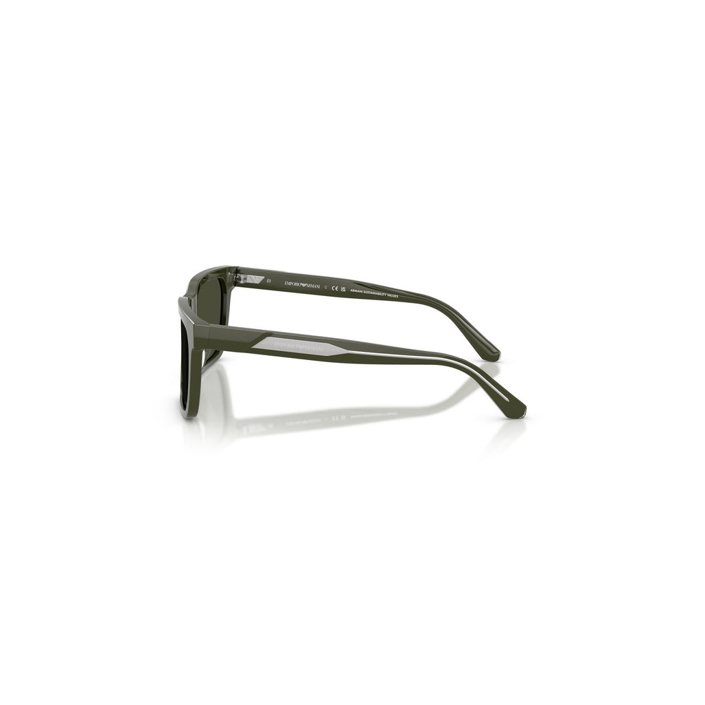 Emporio Armani Occhiali Da Sole Uomo Quadrati Verde Acetato Made In Italy