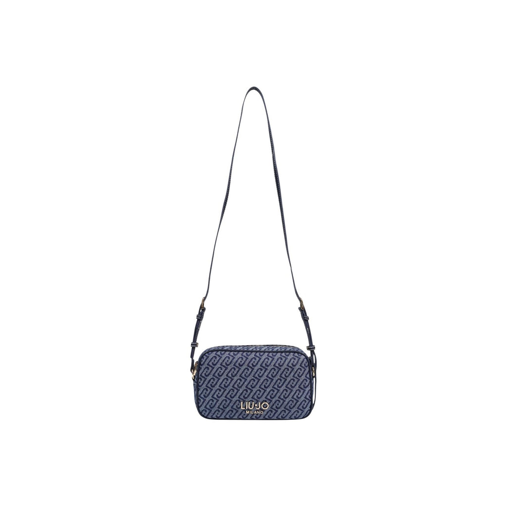 Liu Jo Borsa Donna Camera Case Blu Stampa Con Cerniera Primavera Estate