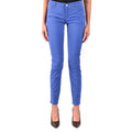 Emporio Armani Pantaloni Donna Blu Cotone Elasticizzato Primavera Estate