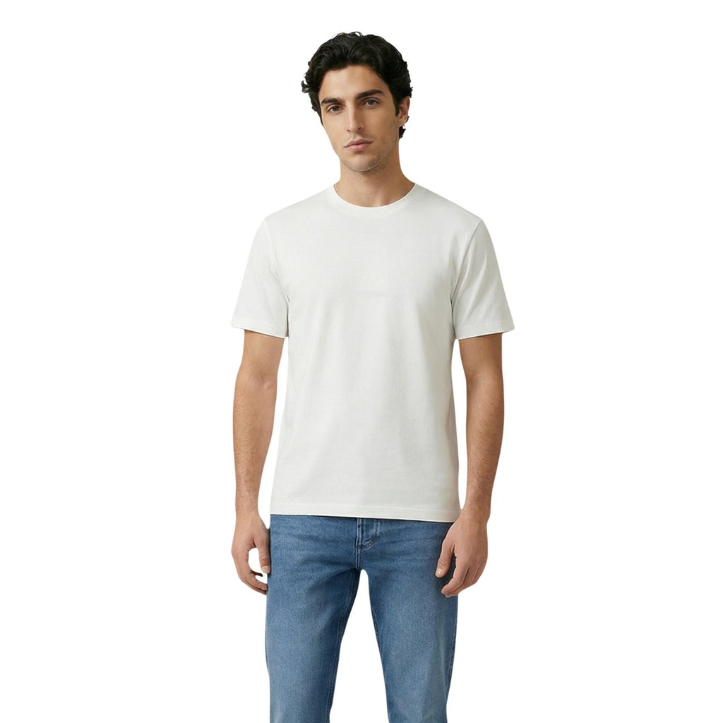 Antony Morato T Shirt Uomo Cotone Bianco Scollo Tondo Maniche Corte