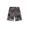 Diesel Bermuda Uomo Cotone Nero Effetto Consumato Strappato