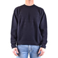 Emporio Armani Maglia Uomo Blu Cotone Maniche Lunghe Girocollo Primavera