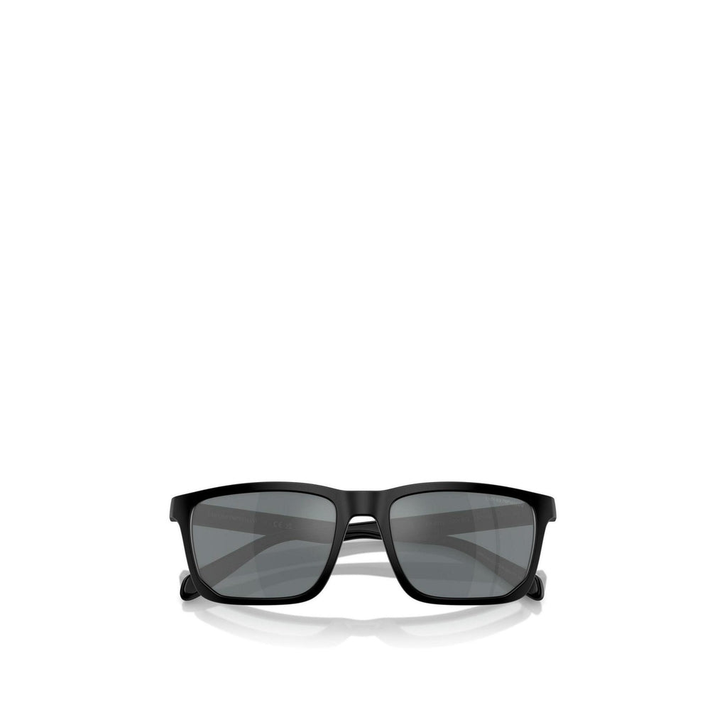 Emporio Armani Occhiali Da Sole Uomo Nero Rettangolari 57mm Acetato