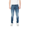 Guess Jeans Uomo Blu Effetto Consumati Primavera Estate Zip e Bottone