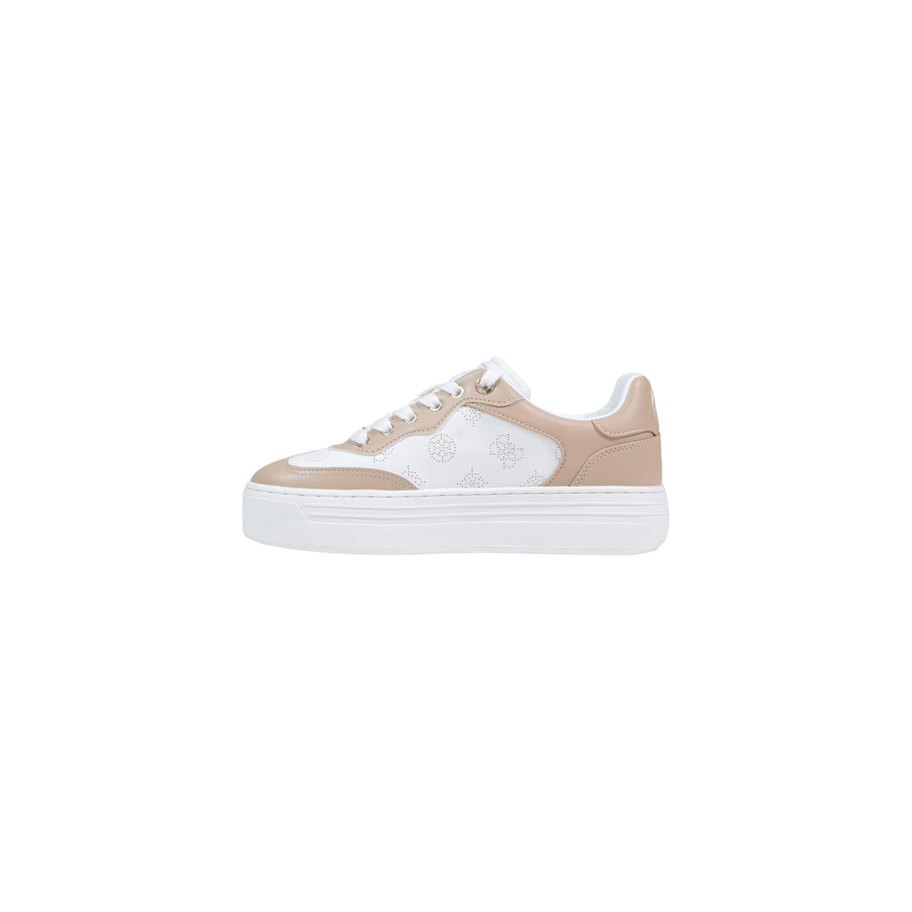Guess Sneakers Donna Beige Primavera Estate Lacci Poliuretano 100 Per Cento
