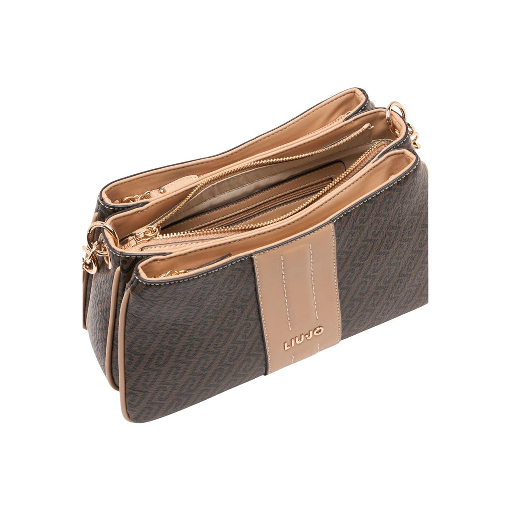 Liu Jo Borsa Donna Tracolla Marrone Poliuretano 29x17x10 Primavera Estate